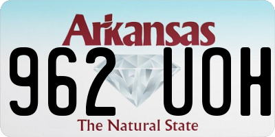 AR license plate 962UOH