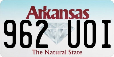 AR license plate 962UOI