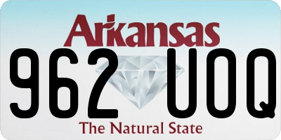 AR license plate 962UOQ