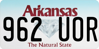 AR license plate 962UOR