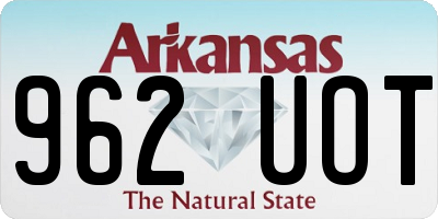 AR license plate 962UOT