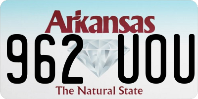 AR license plate 962UOU
