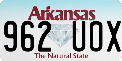 AR license plate 962UOX