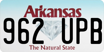 AR license plate 962UPB