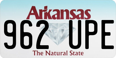 AR license plate 962UPE