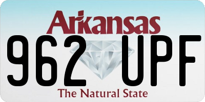 AR license plate 962UPF