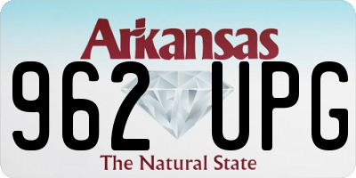 AR license plate 962UPG