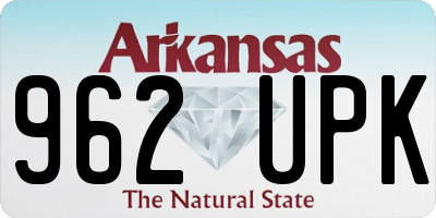 AR license plate 962UPK