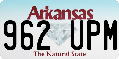 AR license plate 962UPM