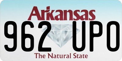 AR license plate 962UPO