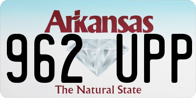 AR license plate 962UPP