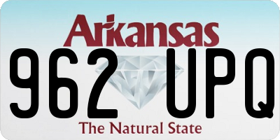AR license plate 962UPQ