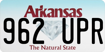 AR license plate 962UPR