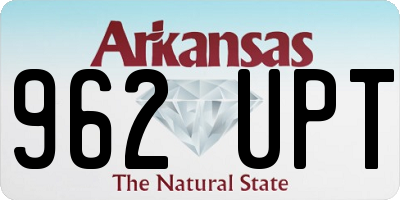 AR license plate 962UPT