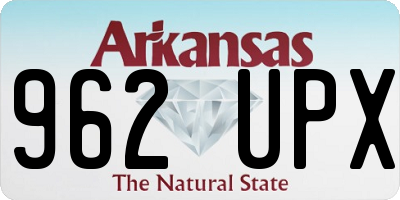 AR license plate 962UPX