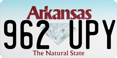 AR license plate 962UPY