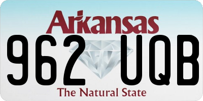 AR license plate 962UQB