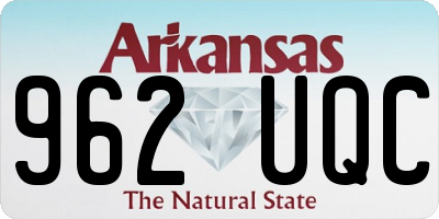 AR license plate 962UQC