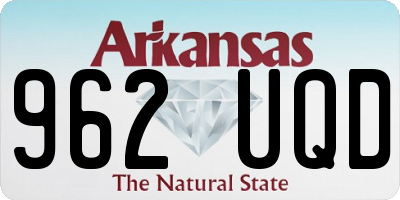 AR license plate 962UQD