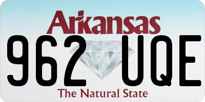 AR license plate 962UQE