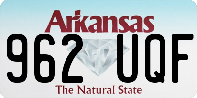 AR license plate 962UQF