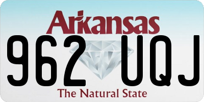 AR license plate 962UQJ