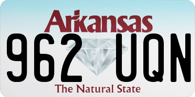 AR license plate 962UQN