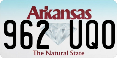 AR license plate 962UQO