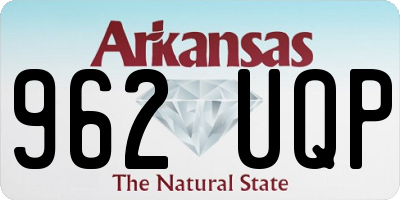 AR license plate 962UQP