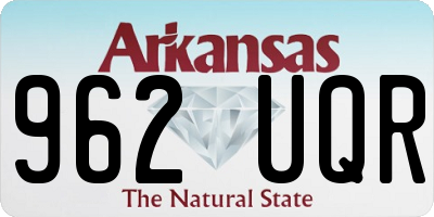 AR license plate 962UQR