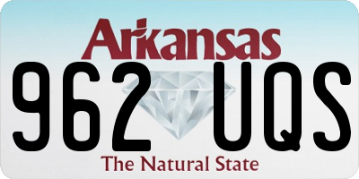 AR license plate 962UQS