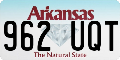 AR license plate 962UQT