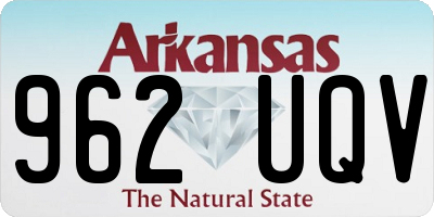 AR license plate 962UQV