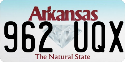 AR license plate 962UQX