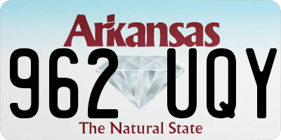 AR license plate 962UQY