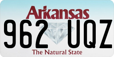 AR license plate 962UQZ