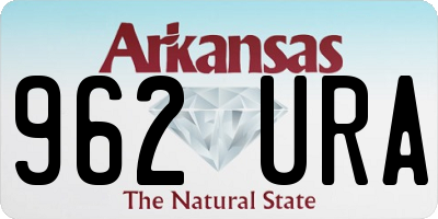 AR license plate 962URA