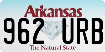 AR license plate 962URB