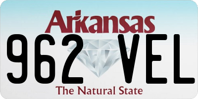 AR license plate 962VEL