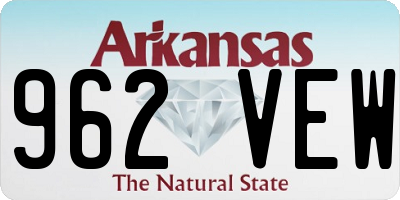 AR license plate 962VEW
