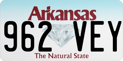 AR license plate 962VEY