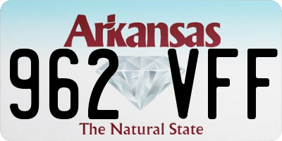 AR license plate 962VFF