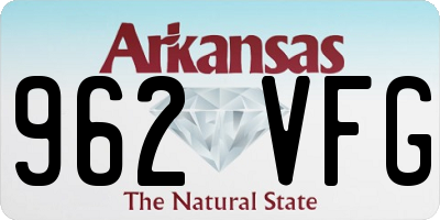 AR license plate 962VFG