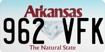 AR license plate 962VFK