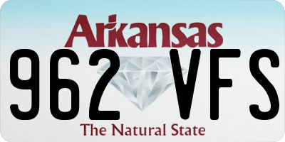 AR license plate 962VFS