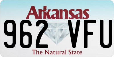 AR license plate 962VFU