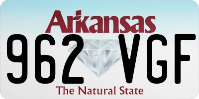 AR license plate 962VGF