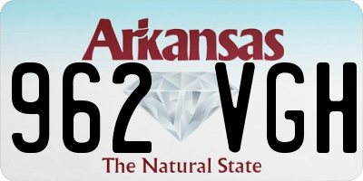 AR license plate 962VGH