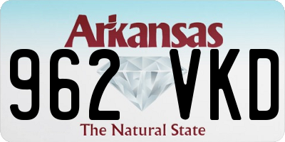 AR license plate 962VKD