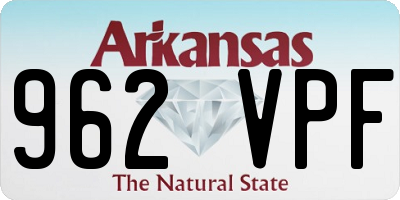 AR license plate 962VPF